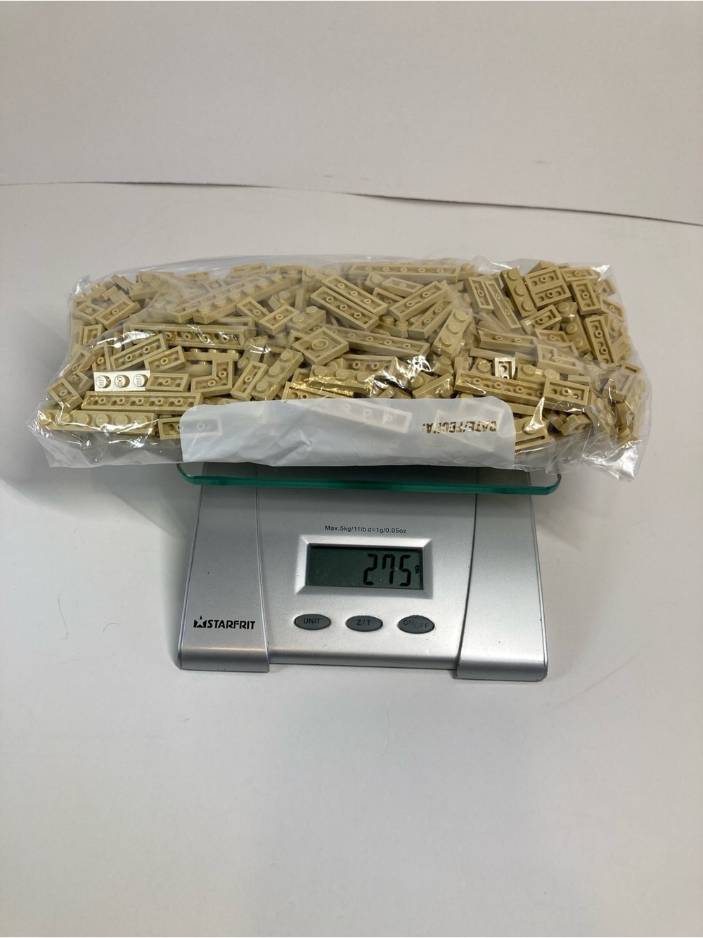 LEGO Bulk Lot Tan Plates 275g Parts 1x2 1x3 1x4 1x6 Others